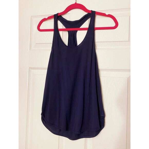 Lululemon Navy Blue 105 F Singlet Scoop-neck Racerback Active Yoga Tank Top 4 - Picture 1 of 10